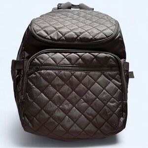 Lovevook Quilted Black Backpack Diaper Bag